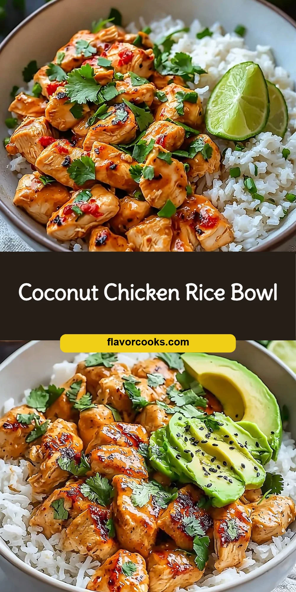 Coconut Chicken Rice Bowl