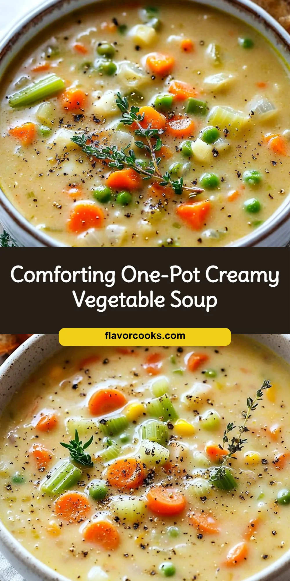 Comforting One-Pot Creamy Vegetable Soup
