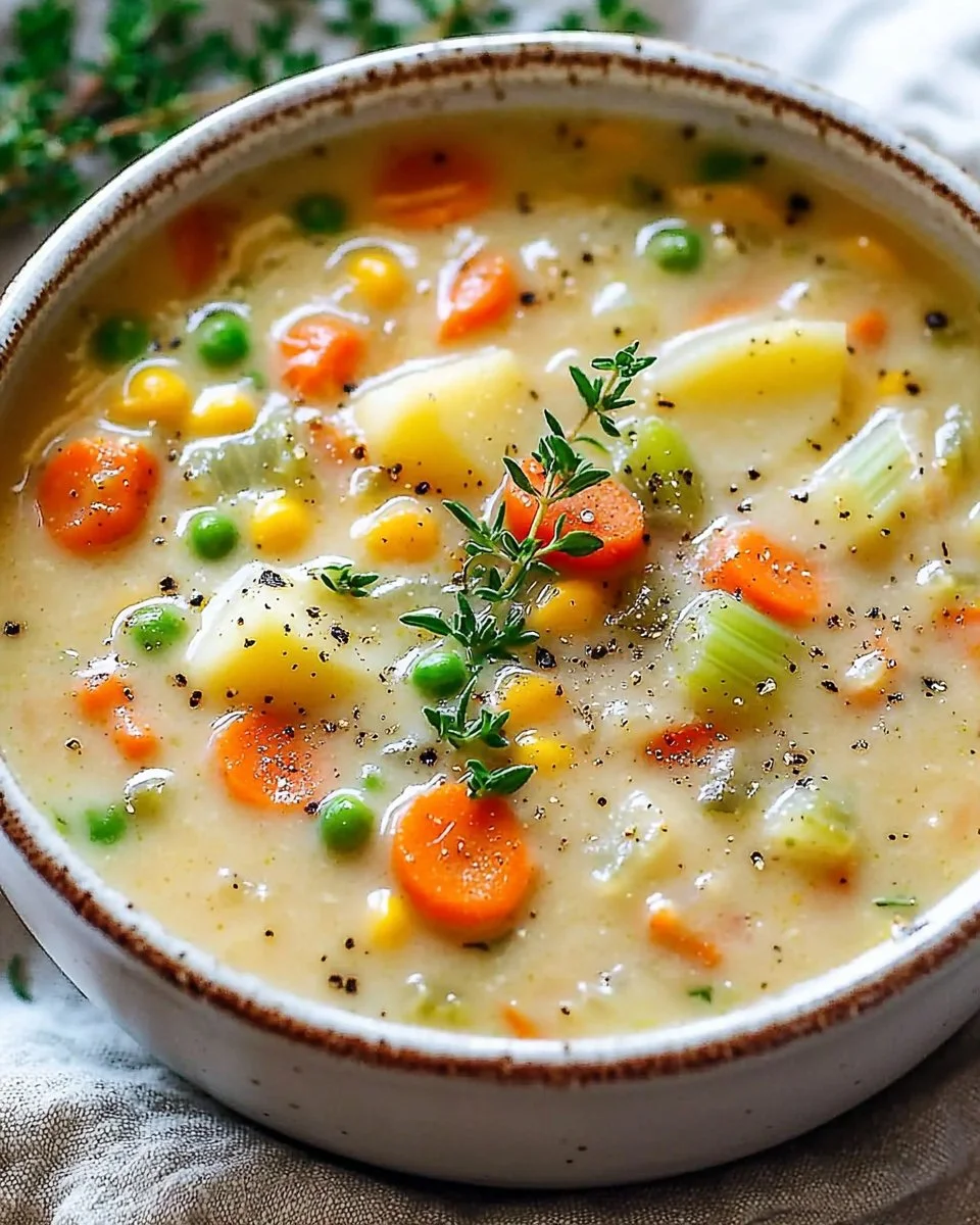 Comforting One-Pot Creamy Vegetable Soup