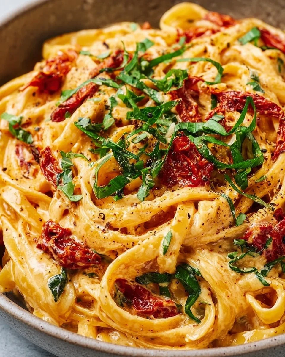 Creamy Vegan Sun-Dried Tomato Pasta