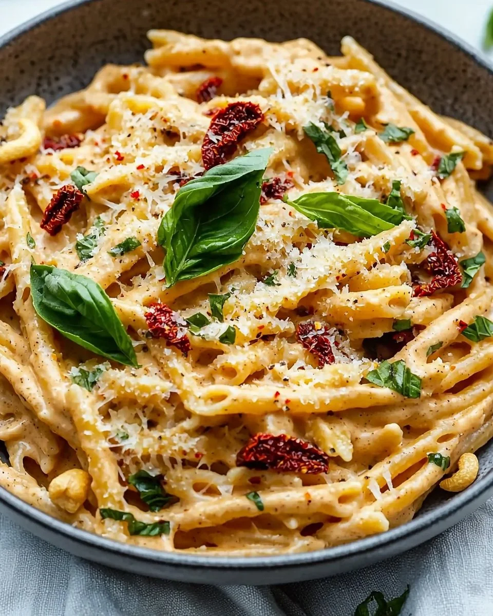 Creamy Vegan Sun-Dried Tomato Pasta