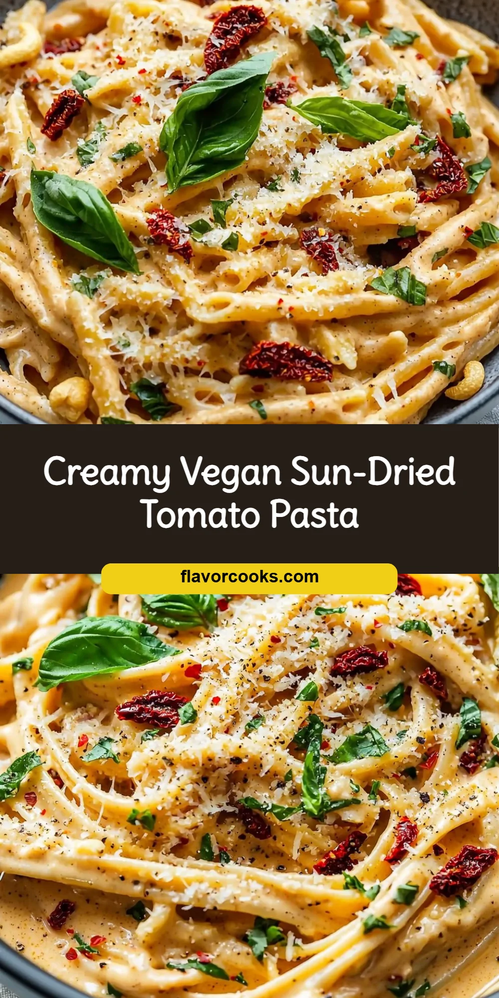 Creamy Vegan Sun-Dried Tomato Pasta
