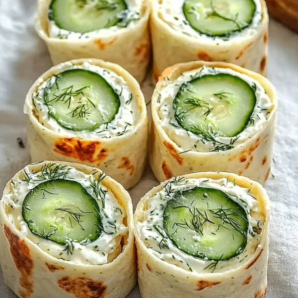 Cucumber and Dill Pinwheels appetizer for a refreshing snack