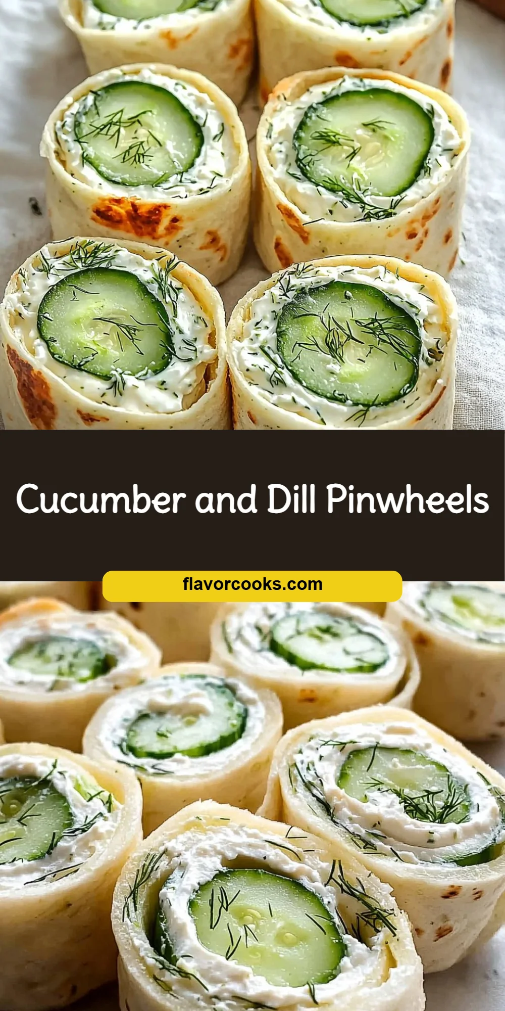 Cucumber and Dill Pinwheels