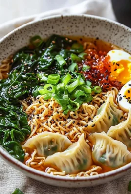 Dumpling Ramen Bowl with delicious broth and fresh ingredients