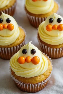 Easter Chick Cupcakes decorated with vibrant colors and cute chick faces