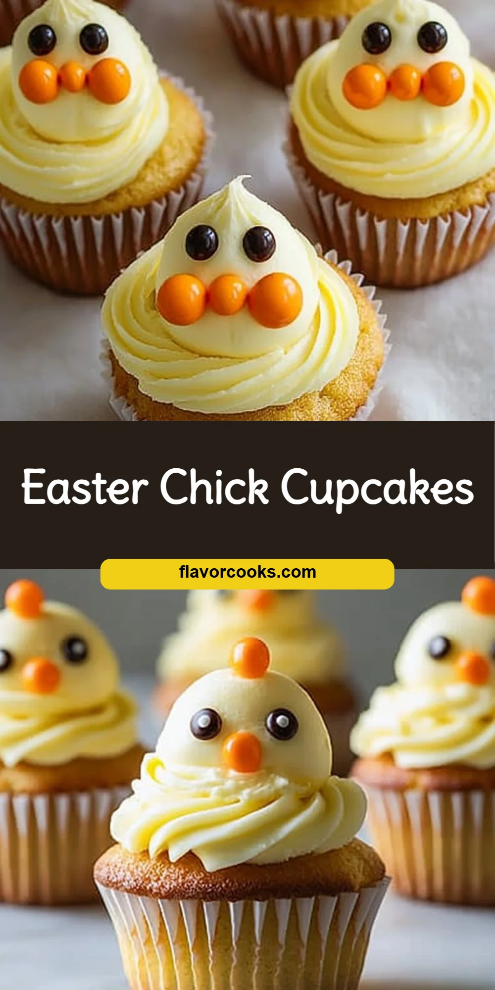 Easter Chick Cupcakes