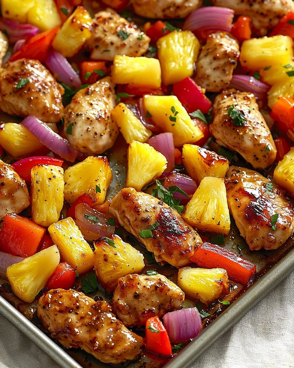 Hawaiian Chicken Sheet Pan