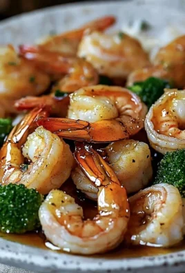 Delicious high-protein honey garlic shrimp served with vegetables