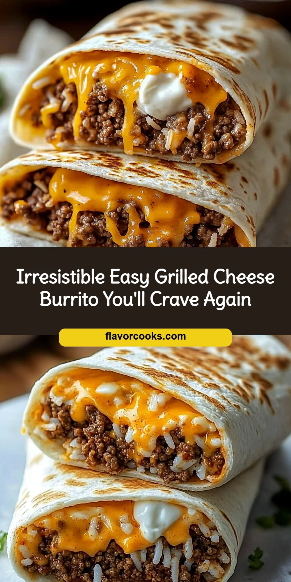 Irresistible Easy Grilled Cheese Burrito You'll Crave Again