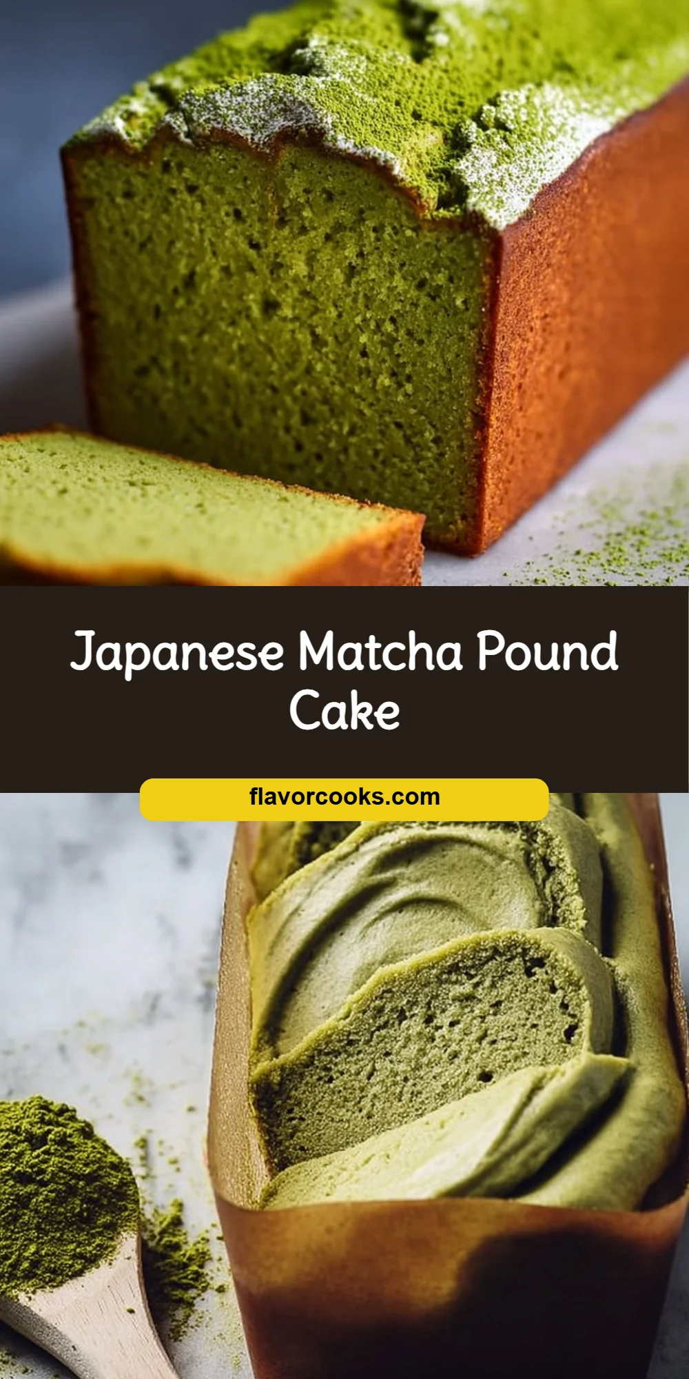 Japanese Matcha Pound Cake