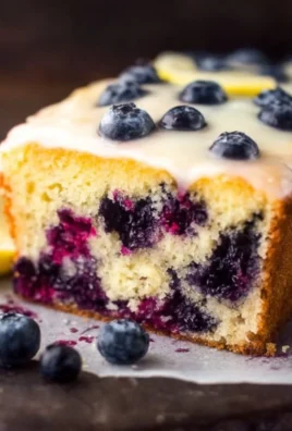Delicious Lemon Blueberry Cake with fresh blueberries and lemon zest