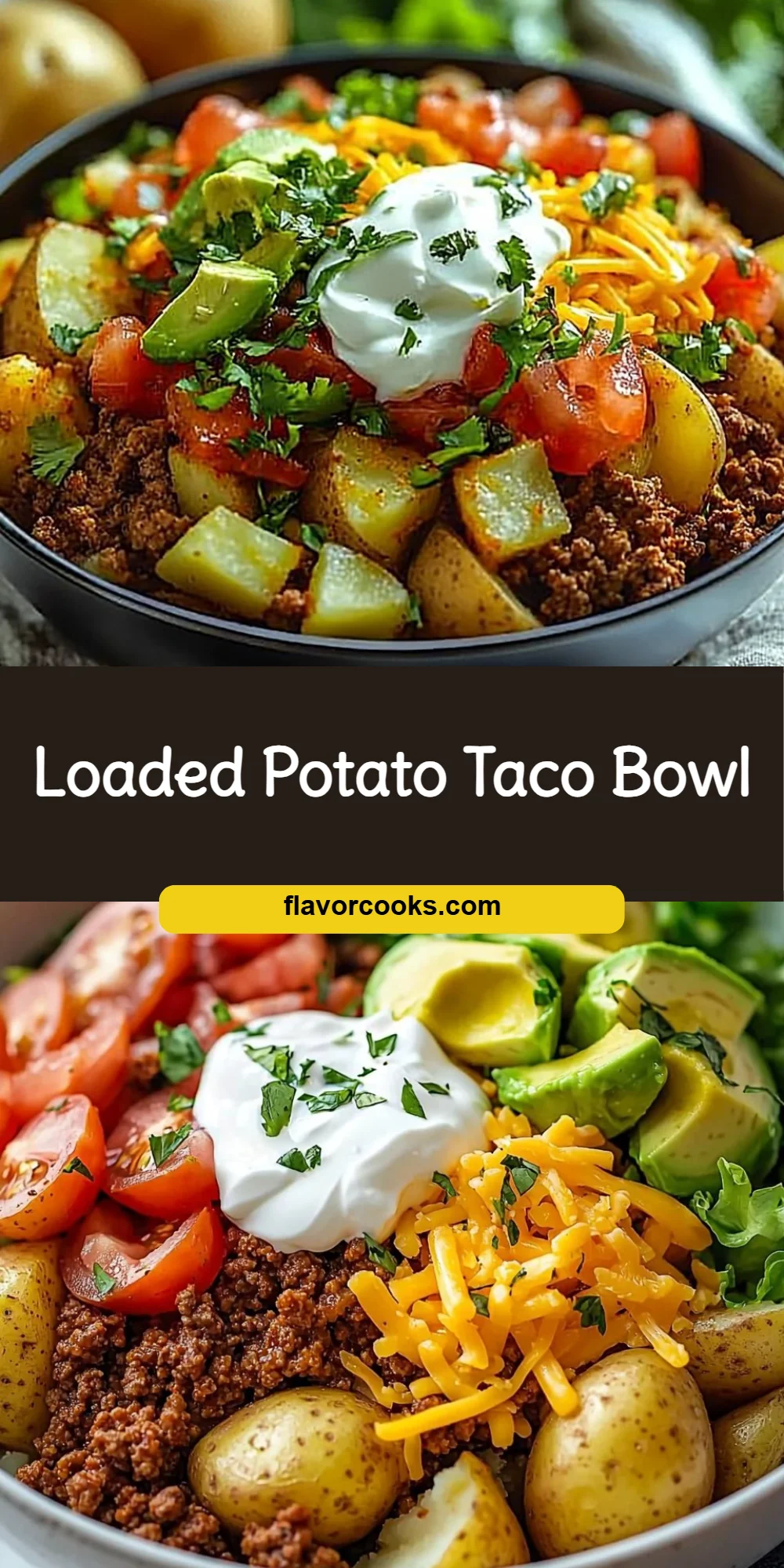 Loaded Potato Taco Bowl