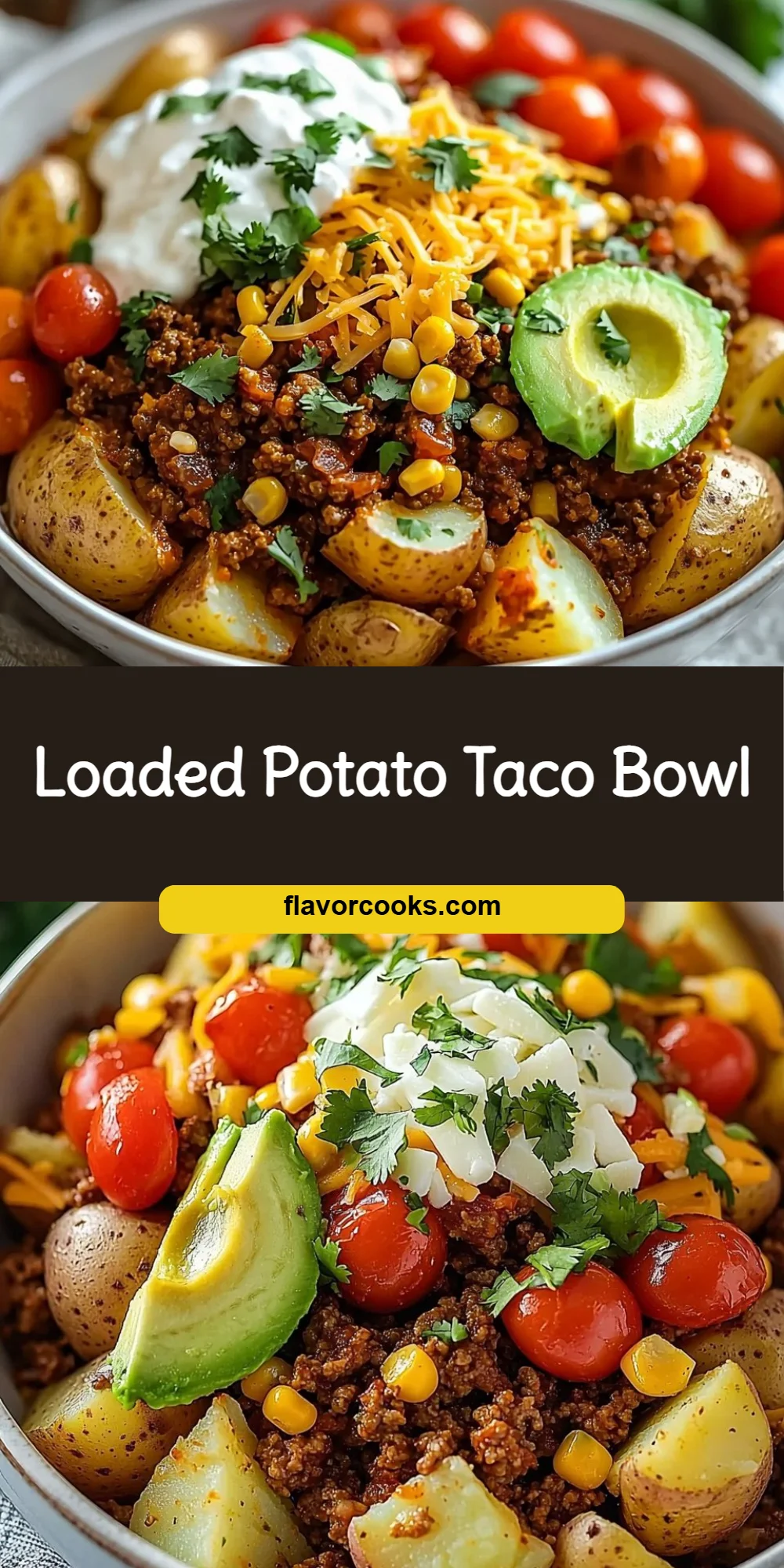Loaded Potato Taco Bowl