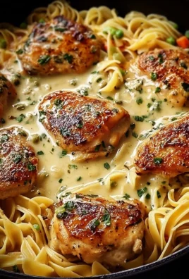 One-Pan Chicken served over Buttered Noodles in a delicious homemade meal.