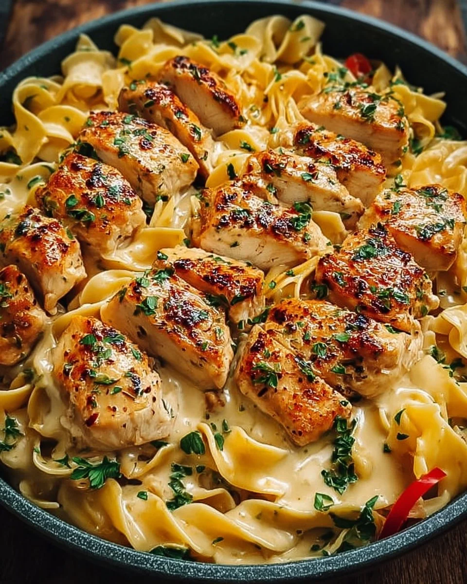 One-Pan Chicken with Buttered Noodles