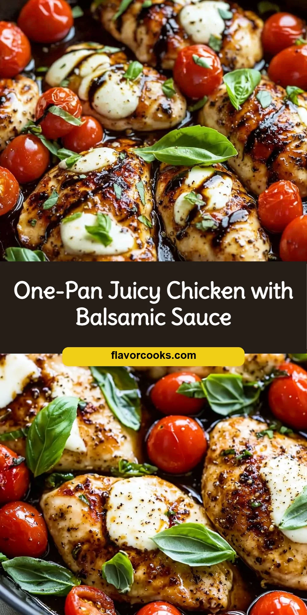 One-Pan Juicy Chicken with Balsamic Sauce