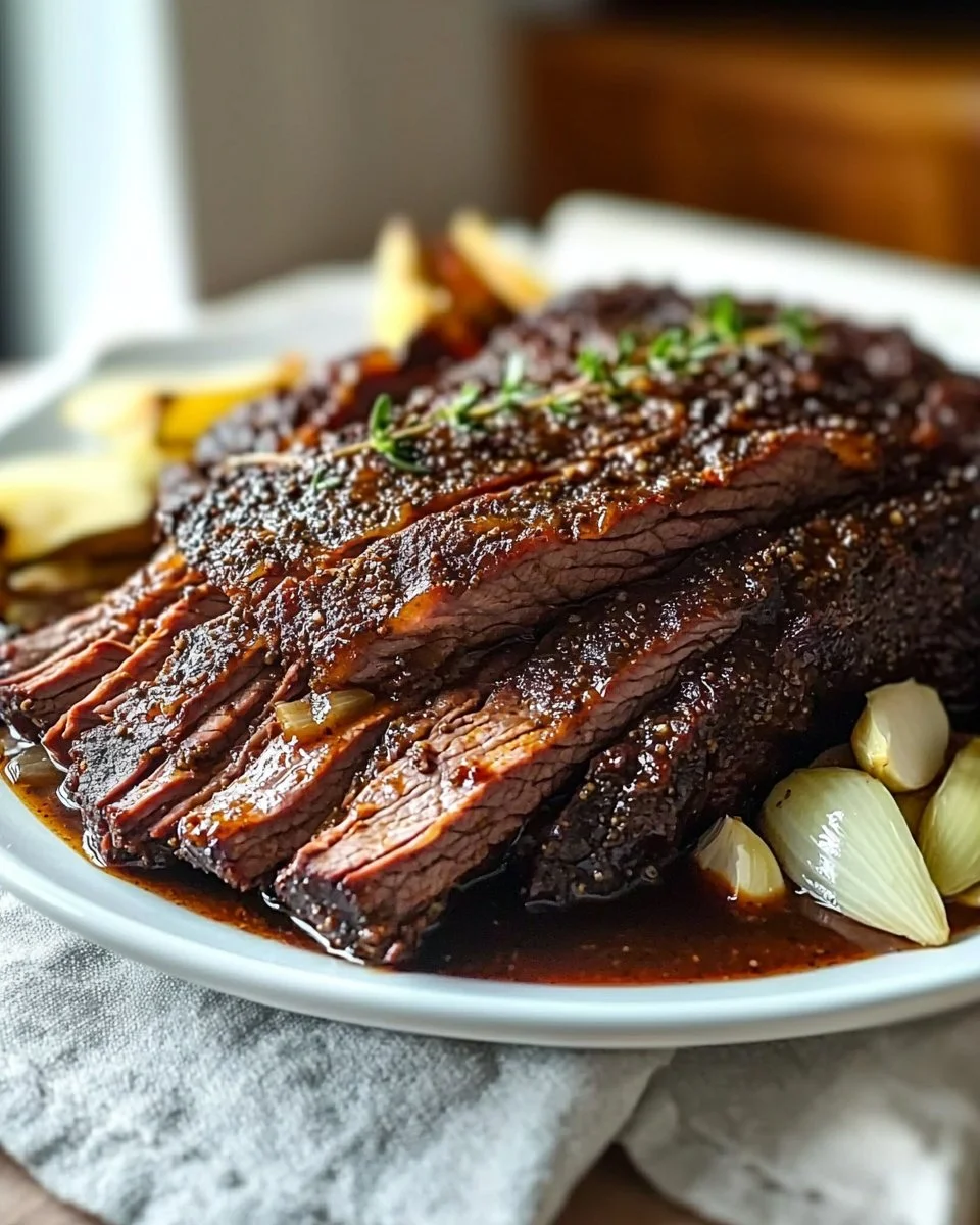 Slow Cooked Beef Brisket – Tender, Soul-Warming Perfection