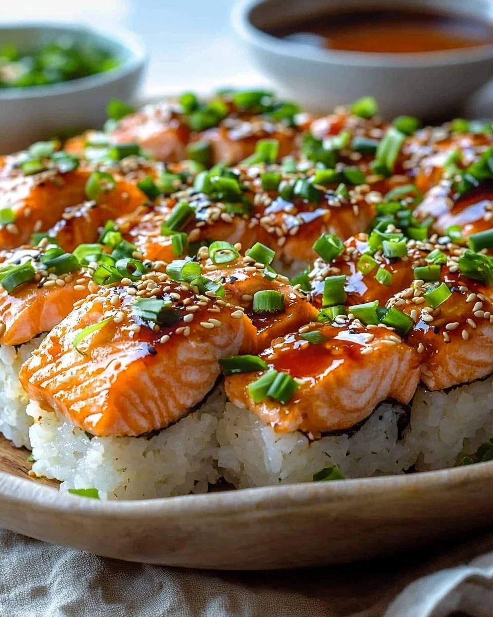 Spicy Salmon Sushi Bake Recipe