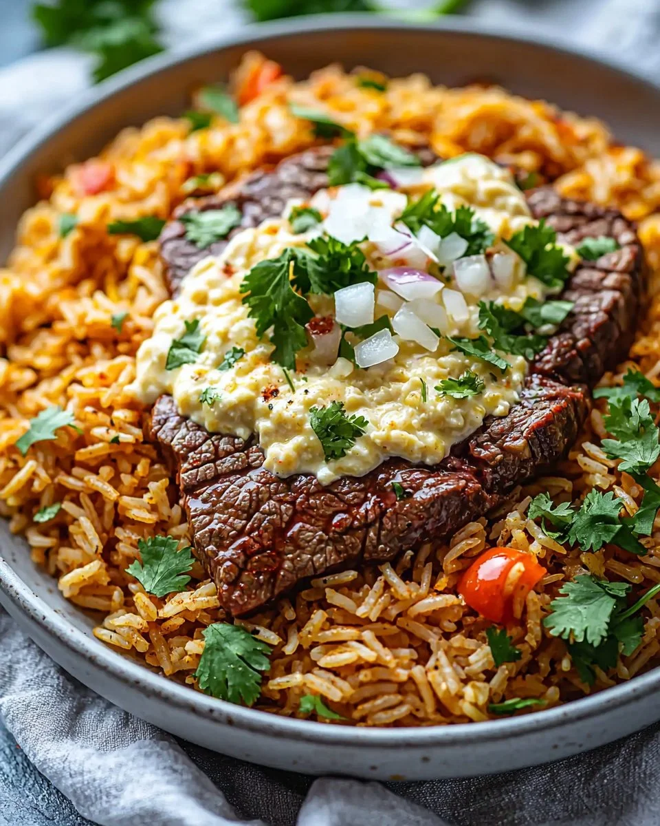 Steak and Cheese Rice