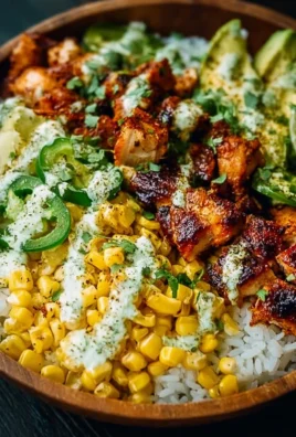Delicious Street Corn Chicken Rice Bowl featuring tender chicken and fresh corn.