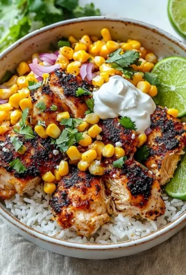 Delicious Street Corn Chicken Rice Bowl with grilled chicken and fresh toppings