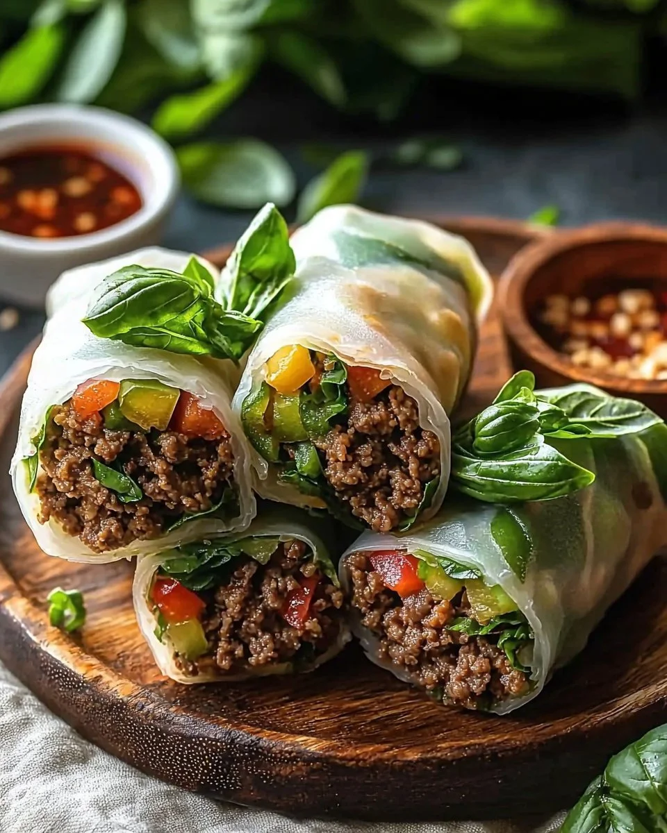 Thai Basil Beef Rolls: An Amazing Ultimate 5-Ingredient Dinner