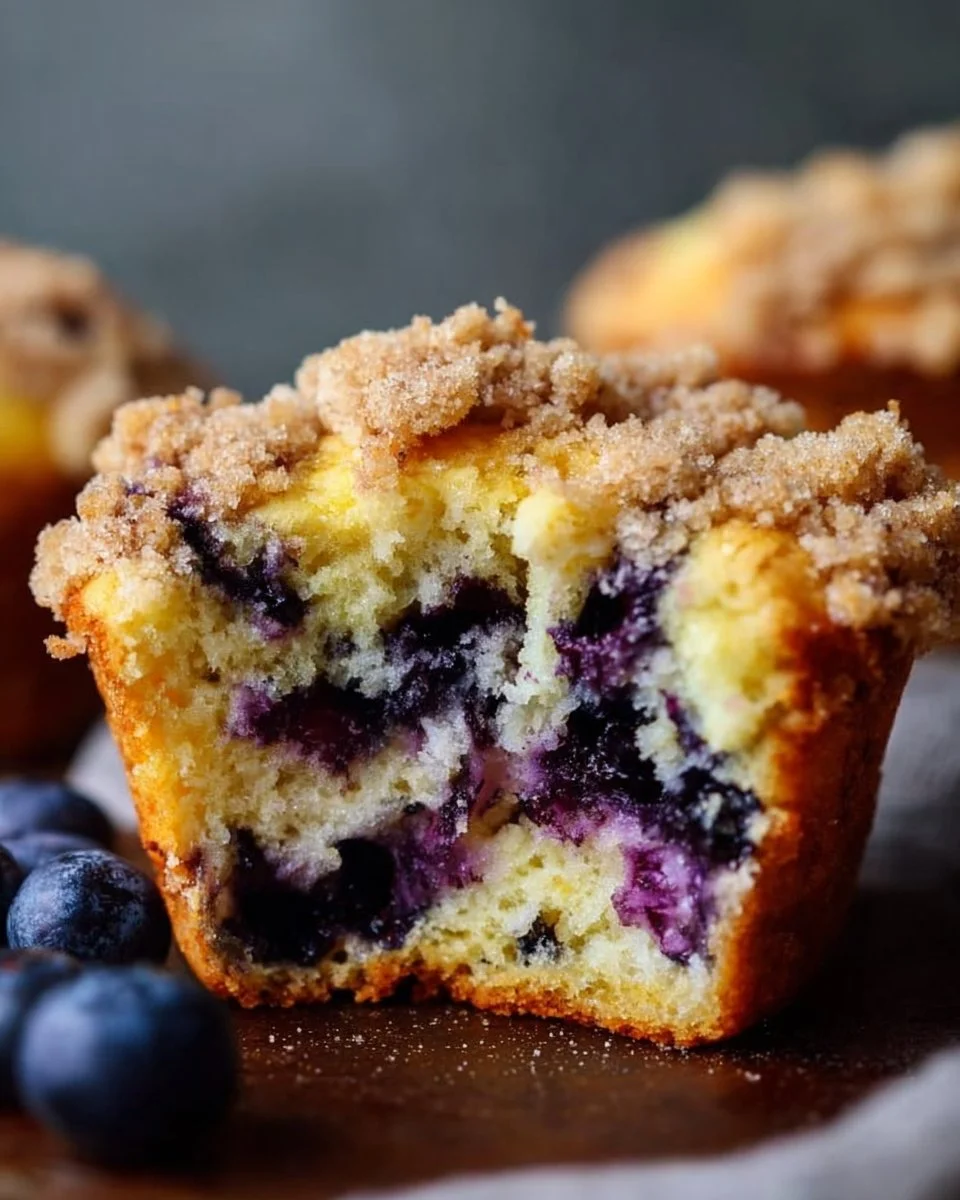 The Best Bakery-Style Fluffy Blueberry Muffins with Streusel Topping