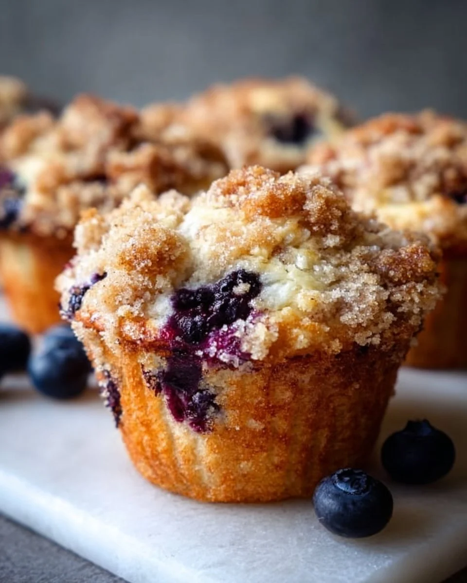 The Best Bakery-Style Fluffy Blueberry Muffins with Streusel Topping